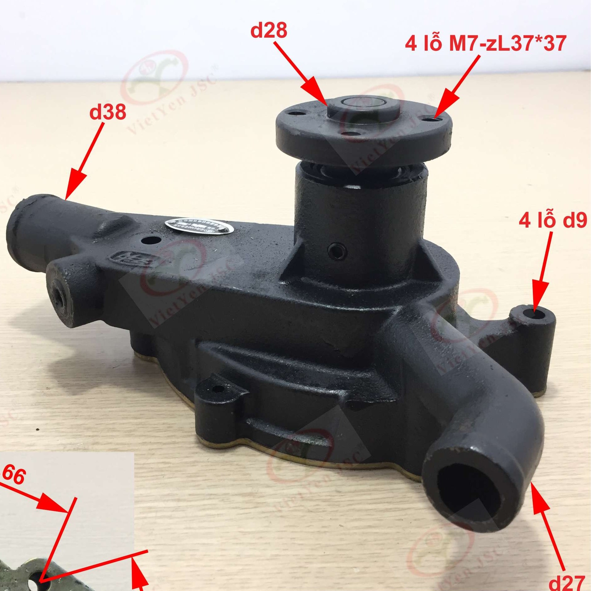 Bơm nước Cửu Long 3.5 tấn Vinaxuki 3.25T / Trường hải FORLAND-FD030/FD035/FD035 mã SP 4100QB/4102QB 