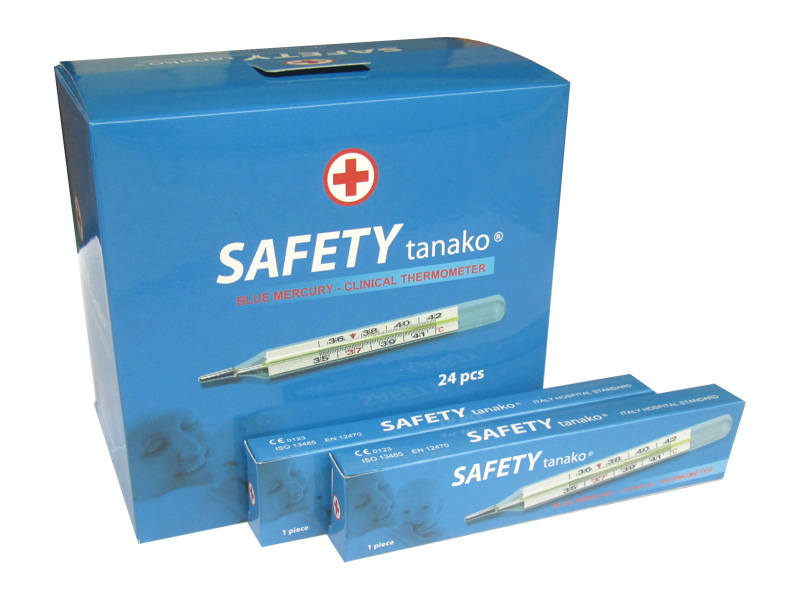 Nhiệt Kế Thủy Ngân Safety (Tanako) H24 Cái