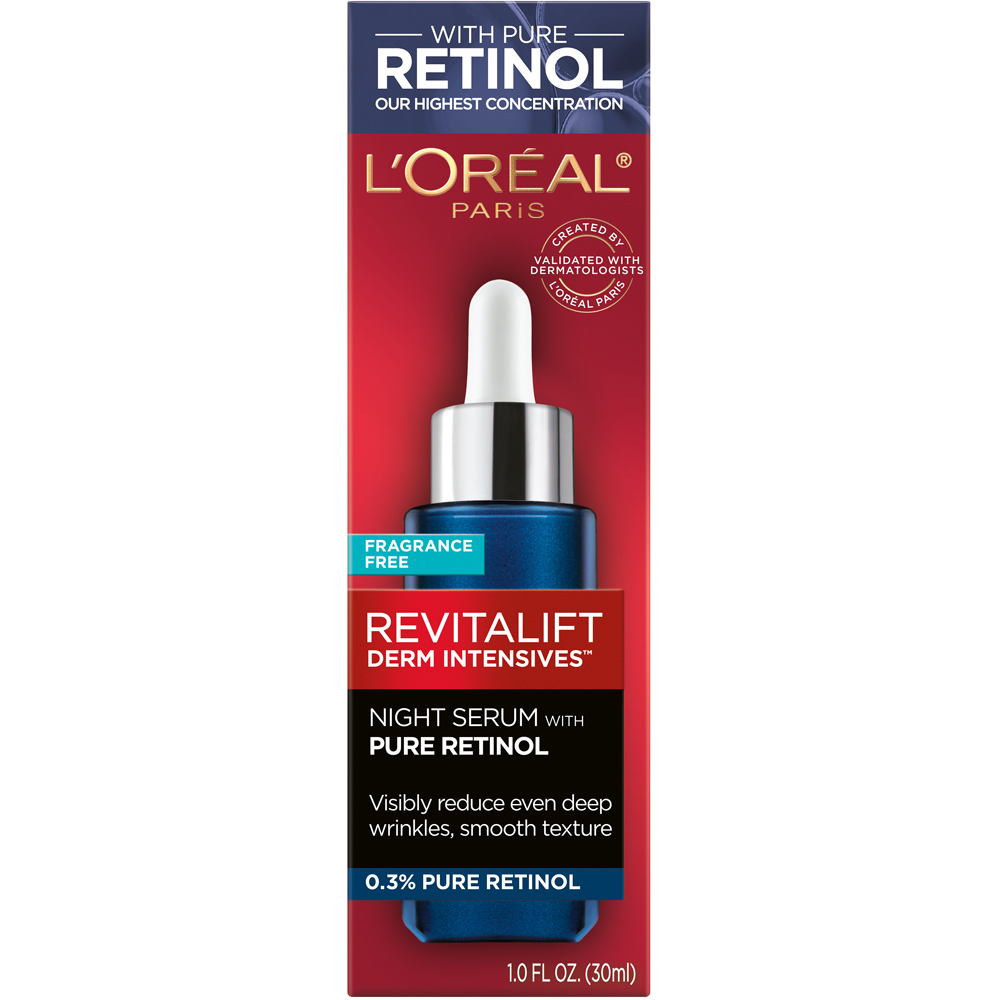 [HCM]Serum dưỡng da ban đêm chống lão hóa với 0.3% Retinol tinh khiết LOreal Paris Revitalift Derm I