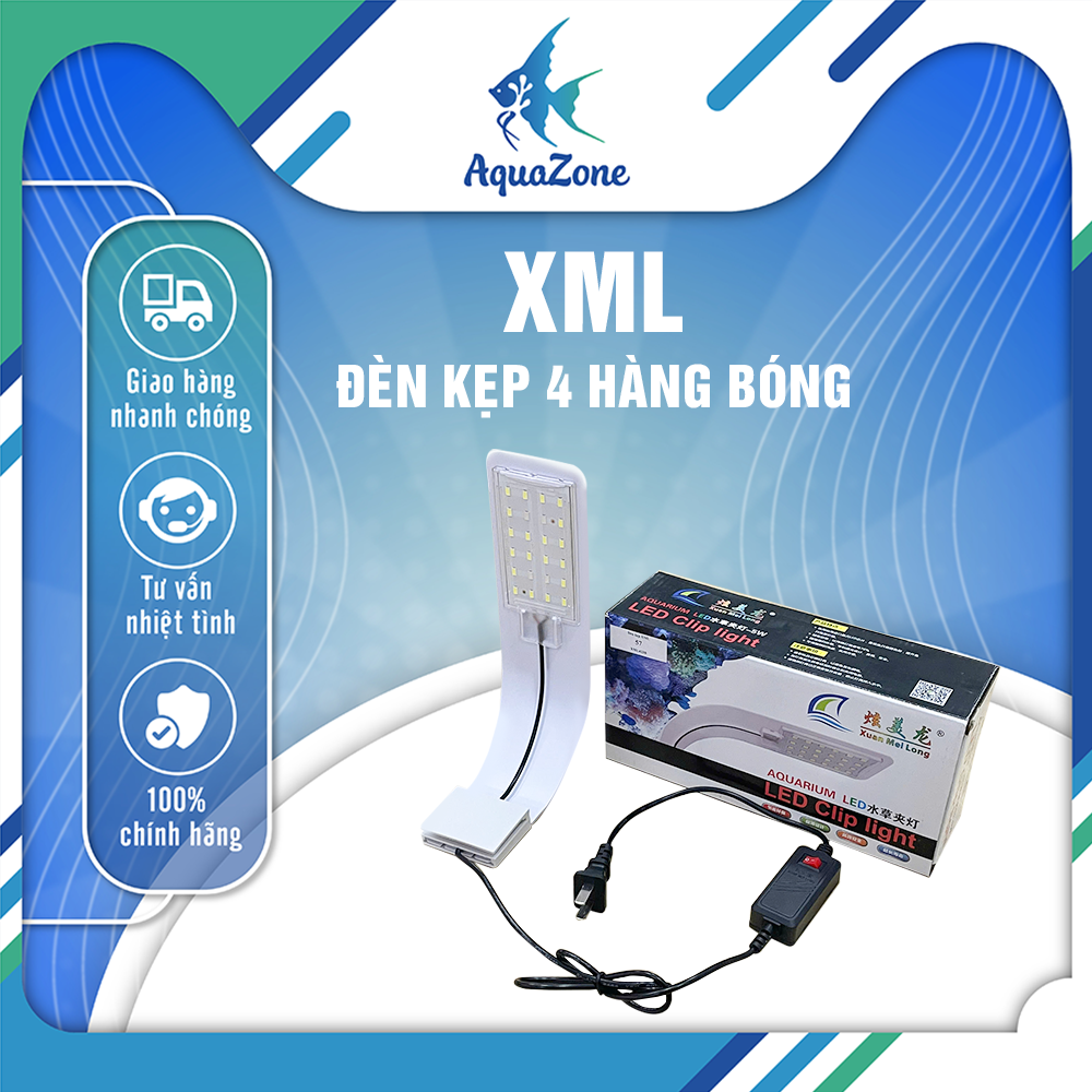 Đèn kẹp XML 4 hàng bóng