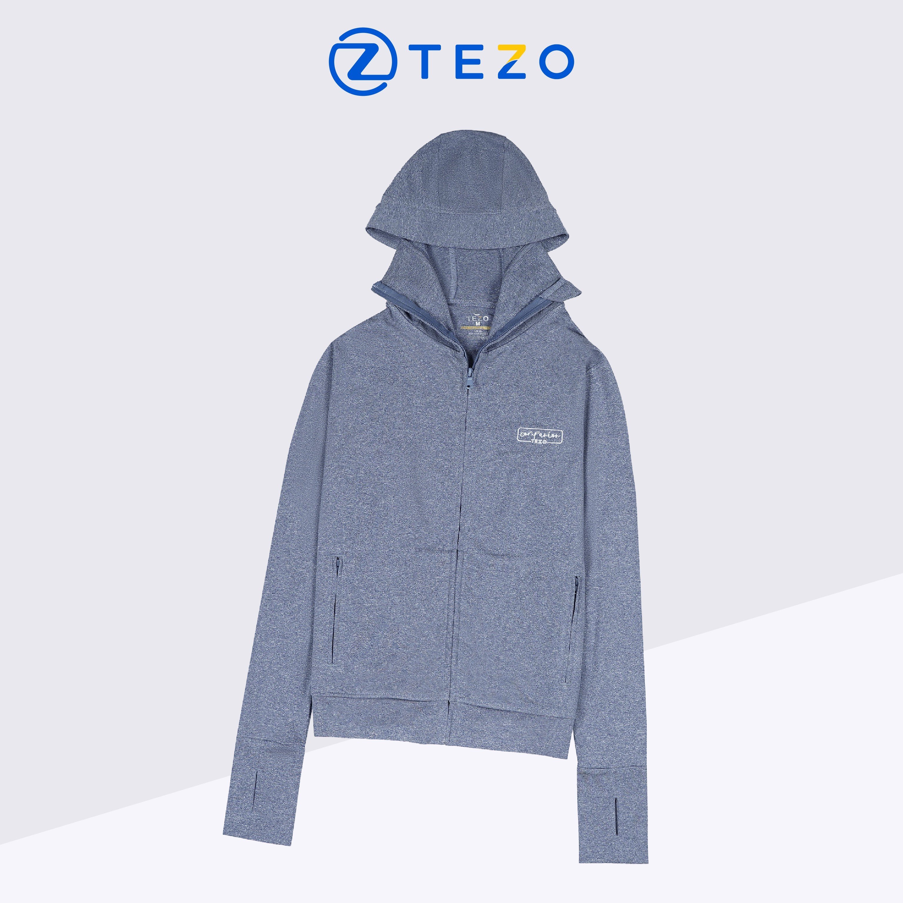 Áo chống nắng nữ cao cấp TEZO áo khoác nắng nữ chất liệu thun siro cao cấp Tezo 2204ACNB04