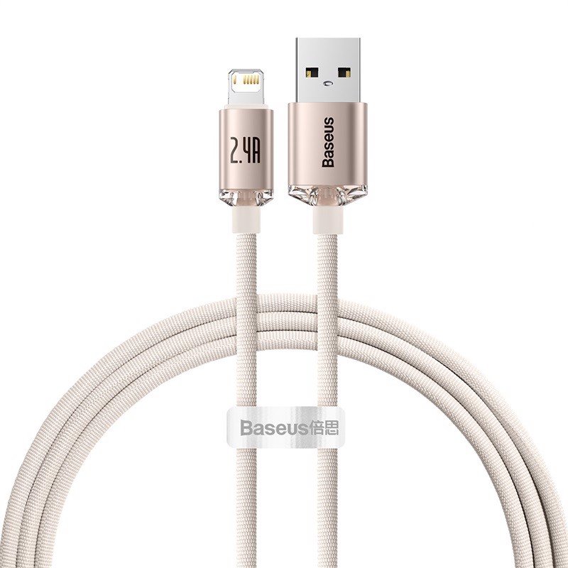 Cáp sạc nhanh Baseus Crystal Shine Series Fast Charging Data Cable USB sang Lighning CAJY000003