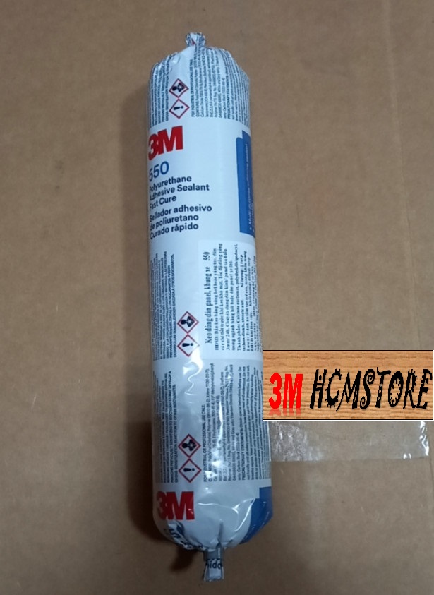 3M 550 400ml keo Silicone (sealant) màu trắng (có kèm vòi trộn) loại xúc xích - Dùng trám trét các k