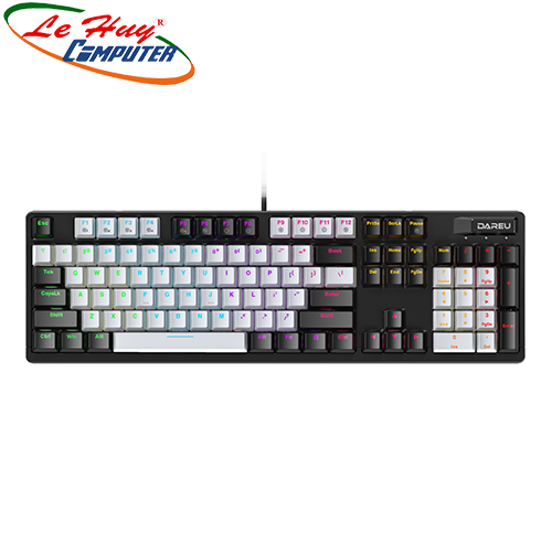 Bàn phím cơ DareU EK1280X BLACK-GREY MULTI LED (Blue Switch)