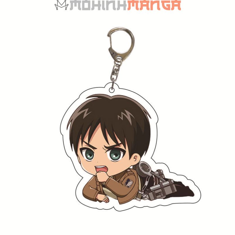 Móc khóa Attack on titan đại chiến Levi Ackerman Mikasa Eren Yeager Erwin Smith Armin Hange Zoe Sash