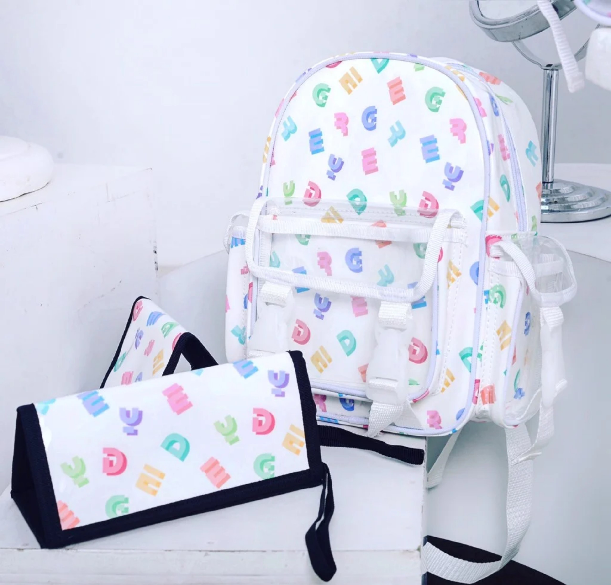 Balo mini Degrey in chữ (chuẩn cao cấp 1-1) (tặng full tag và giấy thơm) vukita157vukita157