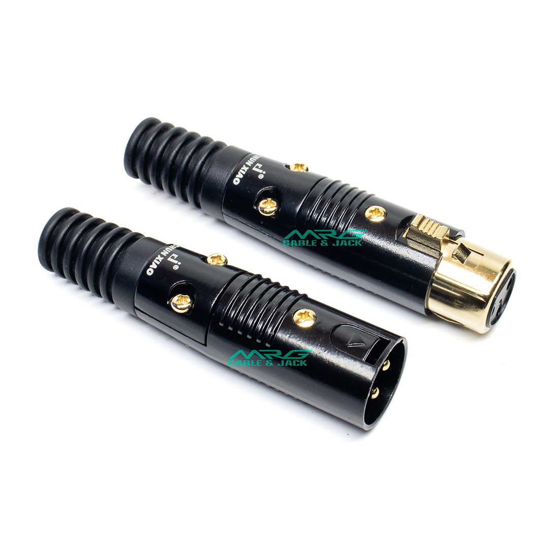 Jack Canon Đực Cái Hàn Dây Loại Tốt lỗ đuôi 8mm J-CN | jack hàn dây canon giắc canon rack canon rắc 