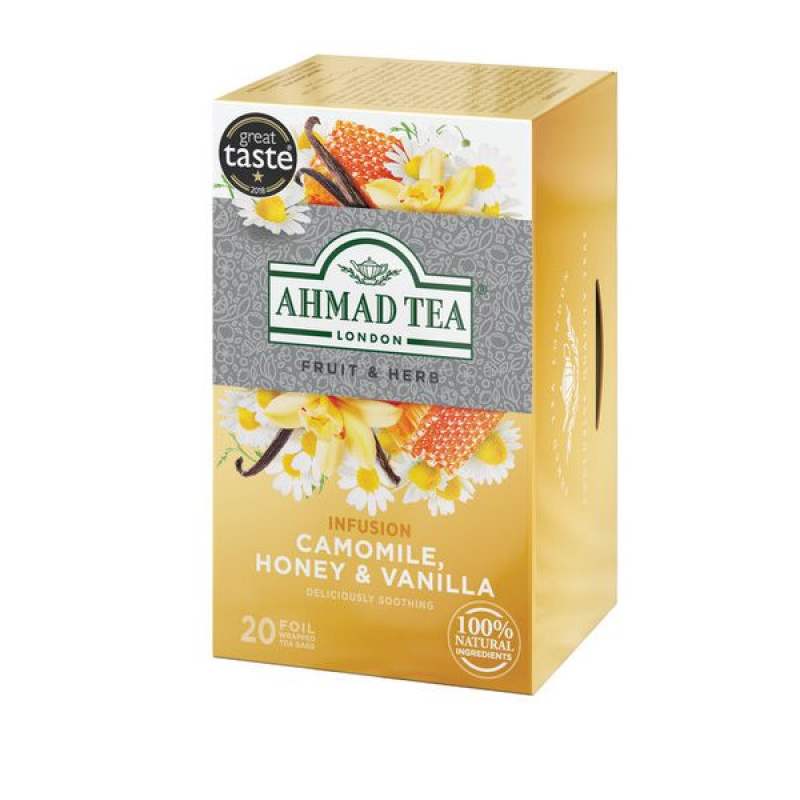 TRÀ AHMAD ANH QUỐC - CÚC MẬT ONG & VANI(30g) - Camomile Honey & Vanilla - Cải thiện giấc ngủ