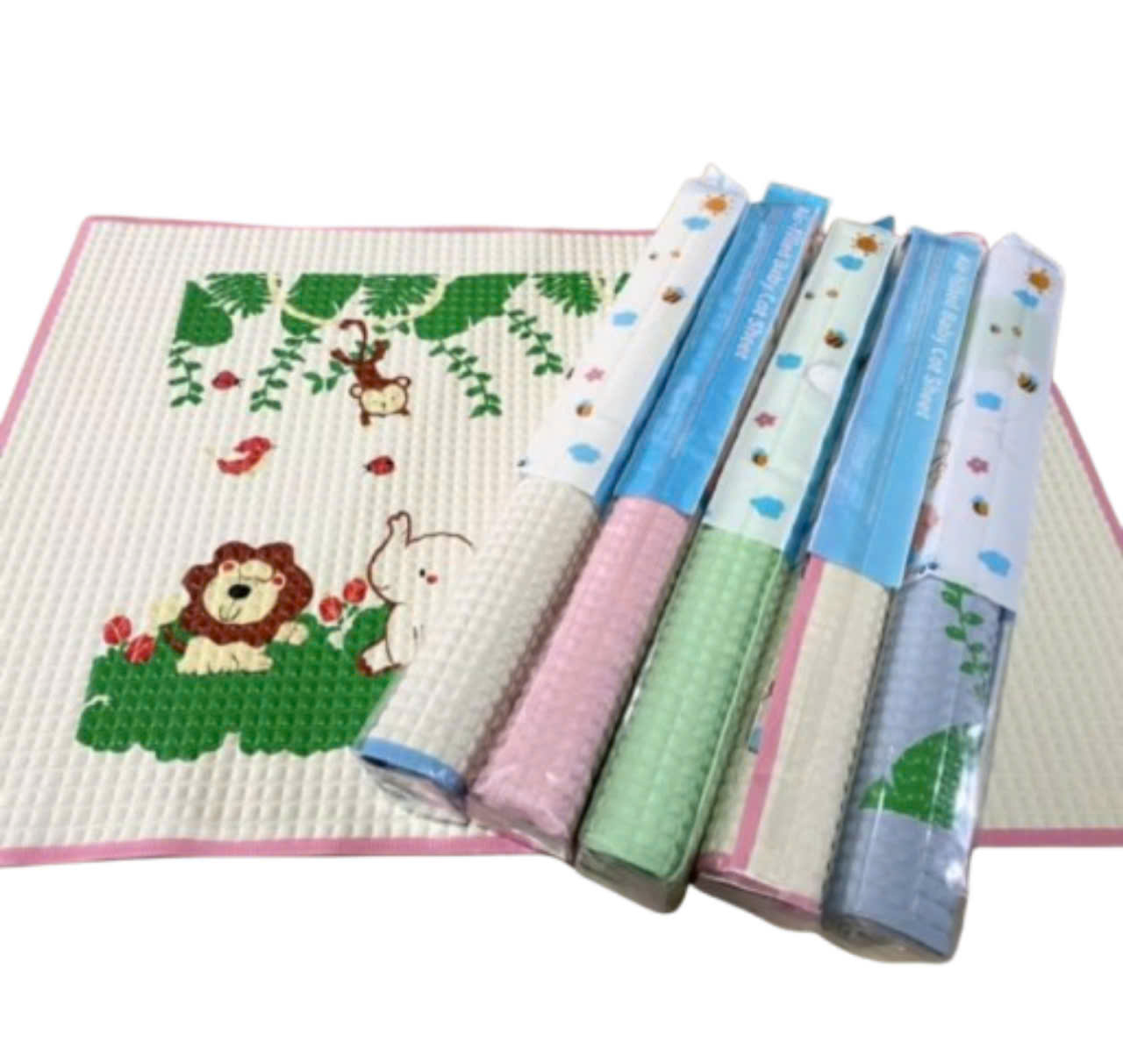Tấm lót cao su cho bé nệm mát chiếu cao su non cho bé kích thước 60x90cm. Tấm lót chống thấm