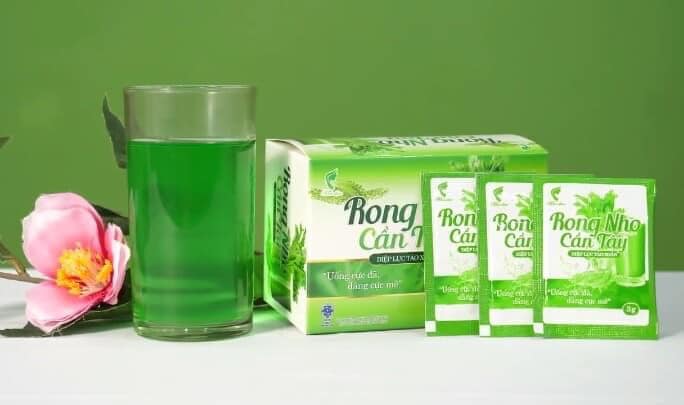 Rong Nho Cần Tây Diệp Lục Tảo Xoắn - Detox Đào Thải Độc Tố Và Mỡ Nội Tạng Giảm Cân Cân Bằng Nội Tiết Tố