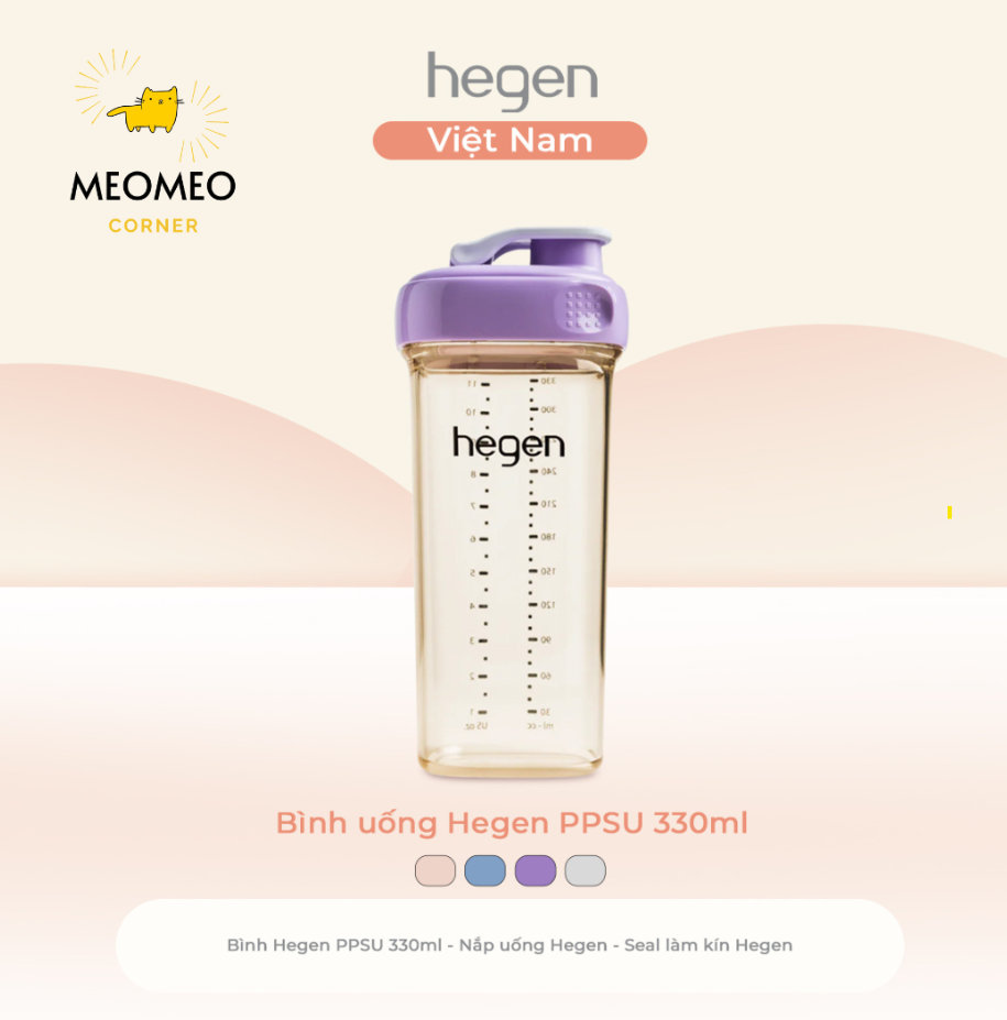 Bình uống Hegen Drinking Bottle PPSU 330ml