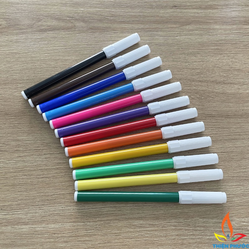Bút lông màu nước Thiên Long fiber pen colorkit FP-01 THIỆN PHƯỚC