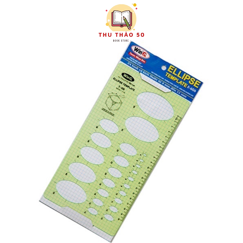 Thước vẽ hình Elip ellipse E-606 winq.