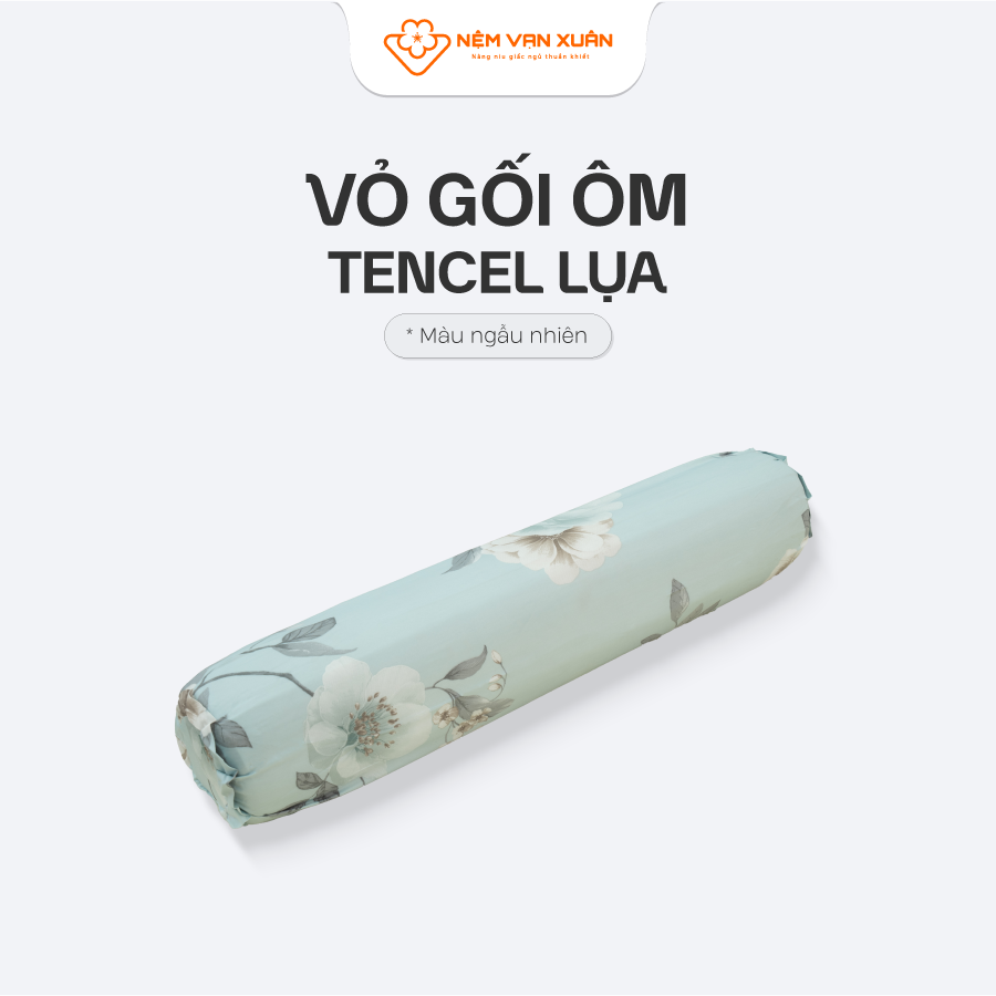 [QUÀ TẶNG] Vỏ Áo Gối Ôm Tencel Lụa Mềm Mịn Thoát Mát Bền Màu Chất Lượng