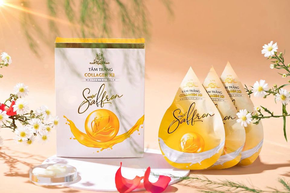 [Hcm]( Chính Hãng ) Tắm Trắng Collagen X3 Mix Salfron Luxury Mỹ Phẩm Đông Anh