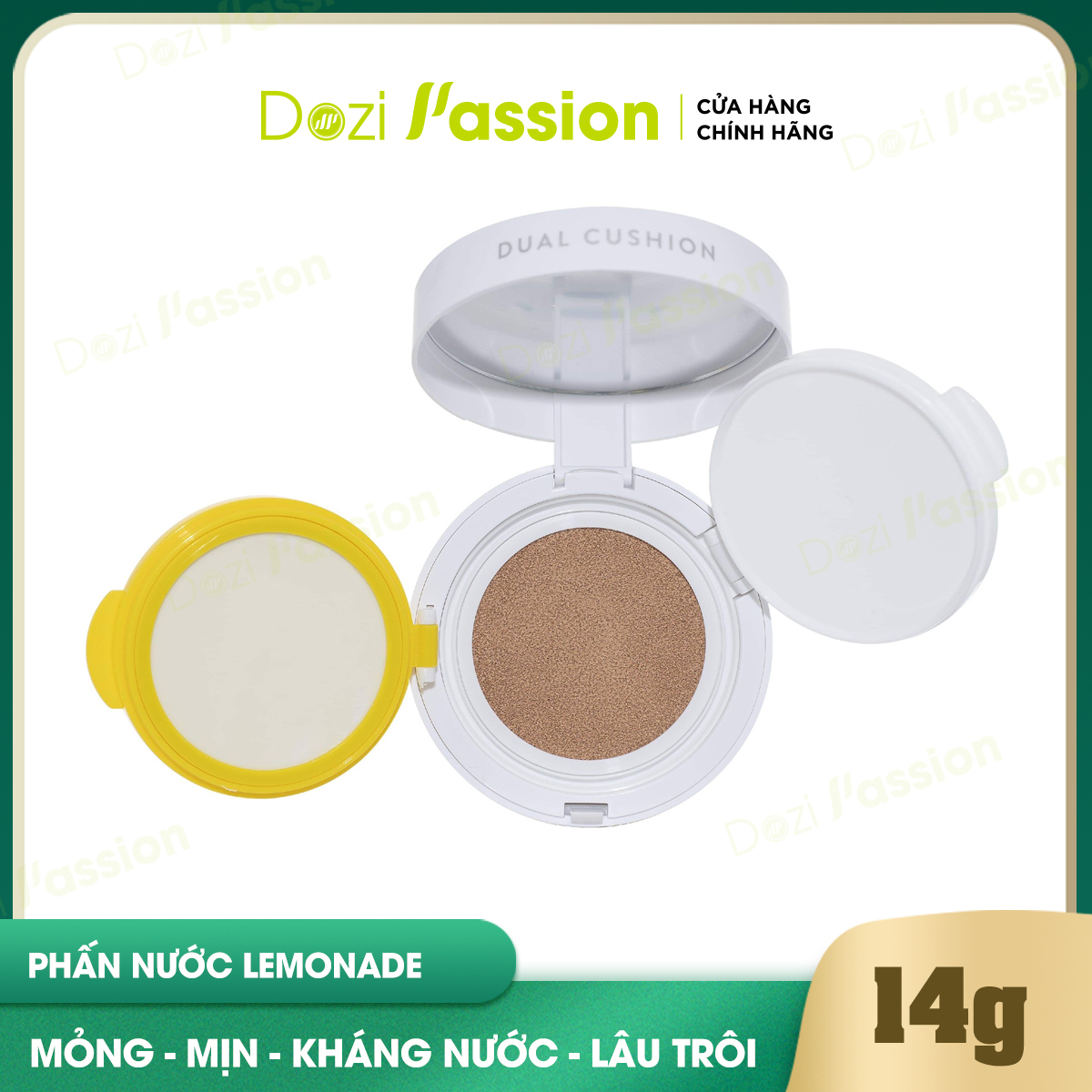 Phấn Nước Lemonade Matte Addict Dual Cushion Kiềm Dầu 16G [Kèm Face Filler] Da Sáng Khỏe Căng Mịn Màng - Lì Lâu Trôi