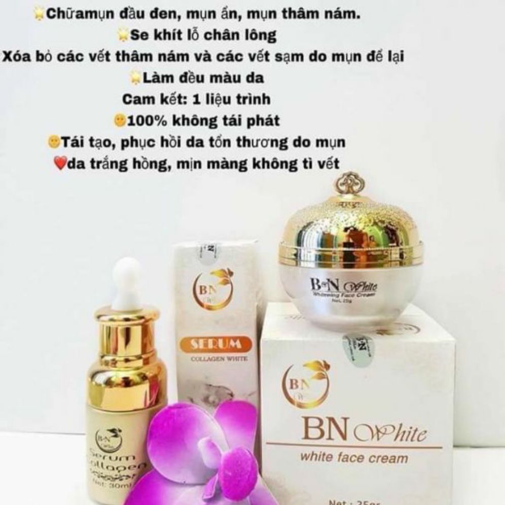 Bộ Kem Dưỡng Trắng Làm Sạch Mụn Tàn Nhan