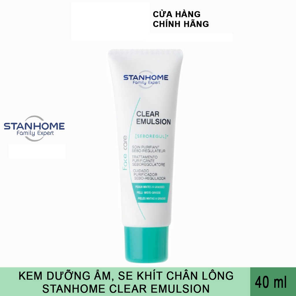 Kem dưỡng ẩm se khít chân lông cho da dầu mụn Stanhome Family Expert Clear Emulsion 40ml