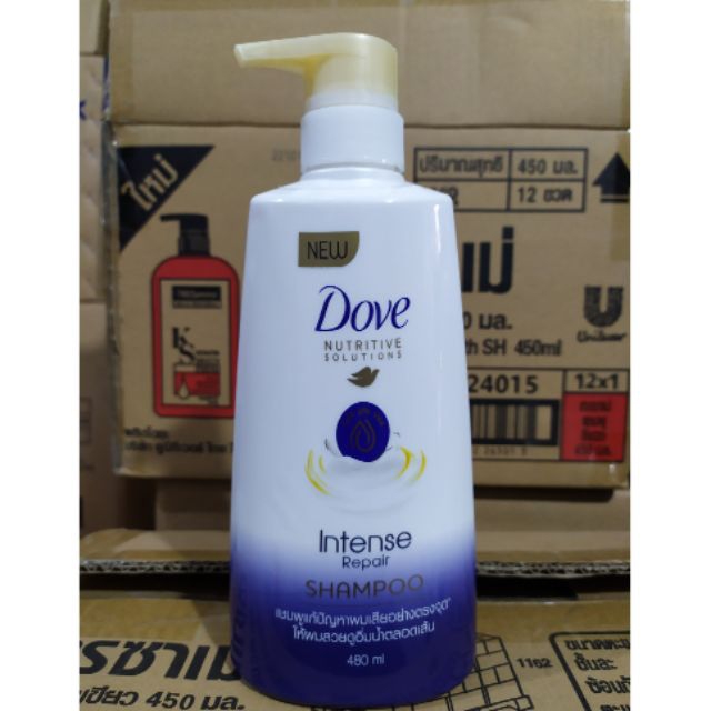 Dầu Gội Dove 480Ml Thái Lan Siêu Mềm Mượt Hàng Chính Hãng