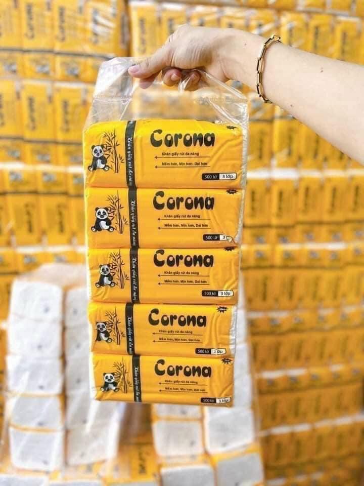 Thùng 10 Gói (650-700gr) khăn ướt PT gói 100 tờ cao cấp khổ vừa không mùi an toàn dịu nhẹ cho làn da em bé.