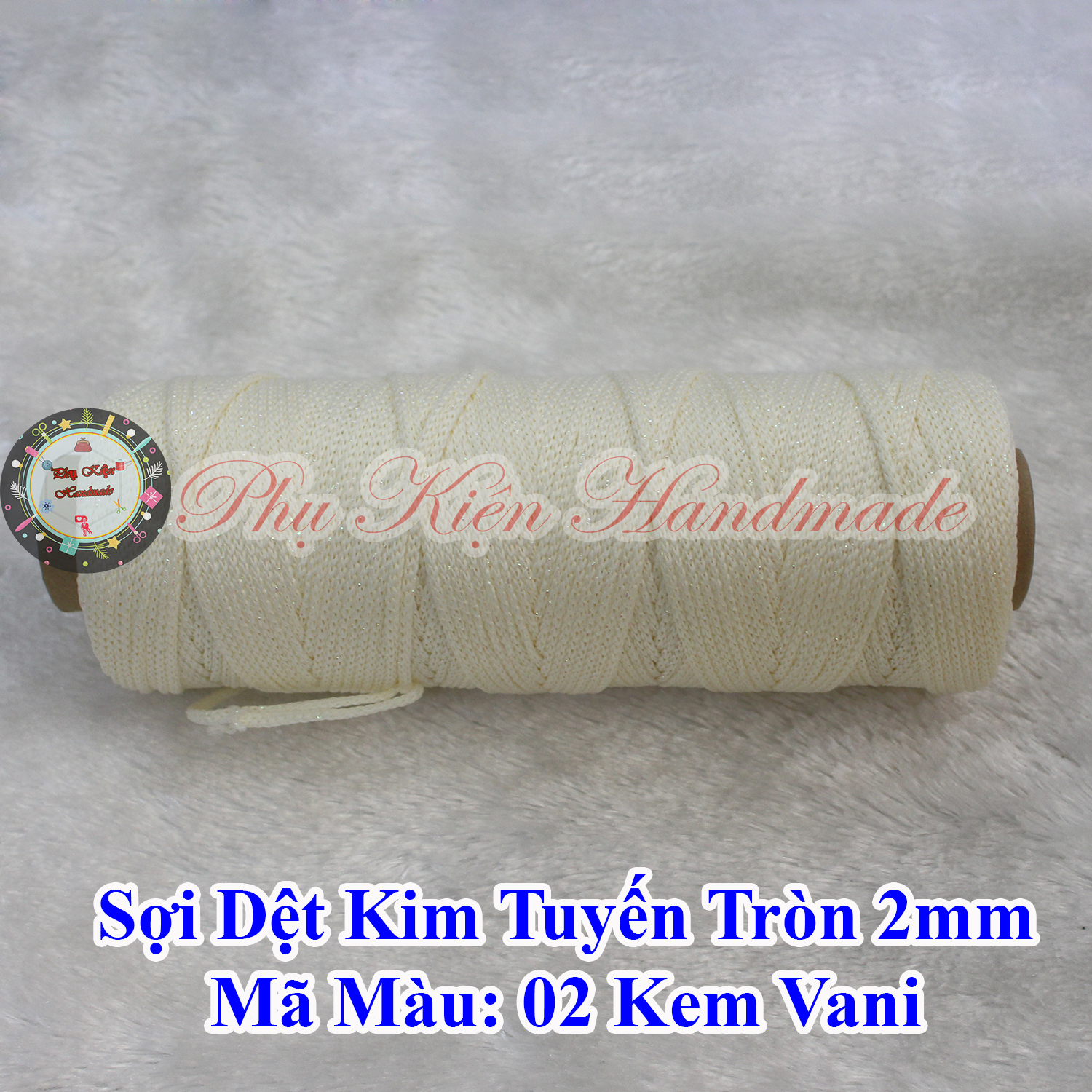 Sợi dệt kim tuyến tròn 2mm (màu 01-49)