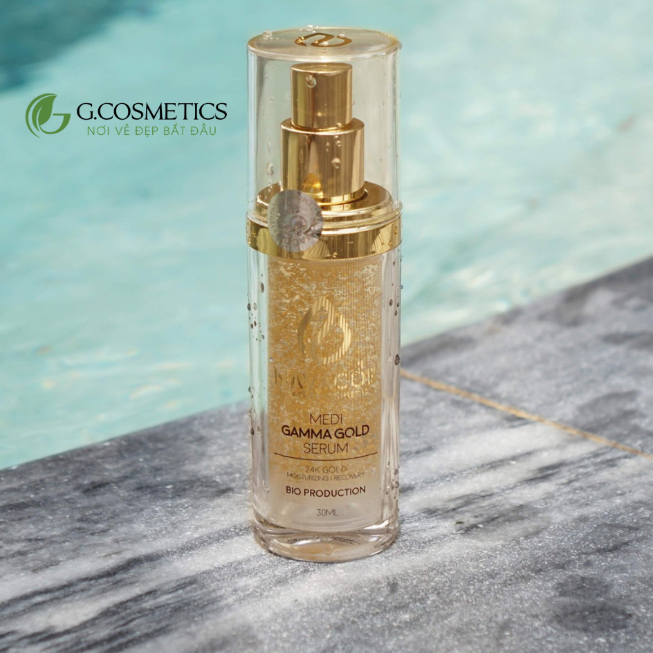 Serum Vàng 24K Navacos Medi Gamma Gold Serum trẻ hóa làn da không tuổi dành cho mọi loại da 30ml
