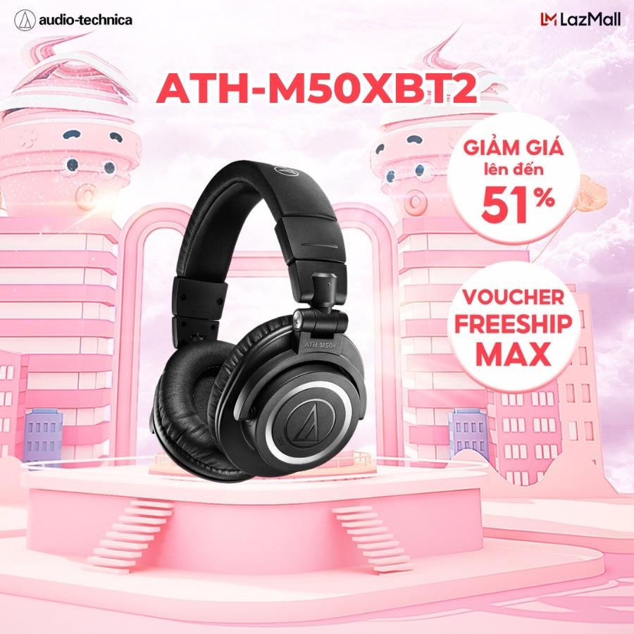 Tai Nghe Bluetooth Choàng Đầu Kiểm Âm Over Ear Audio Technica ATH-M50xBT2 – Hàng Chính Hãng