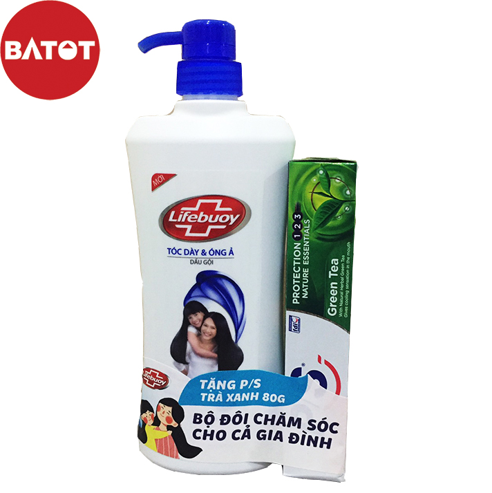 Dầu Gội Lifebuoy Tóc Dày Óng Ả Chai 640G