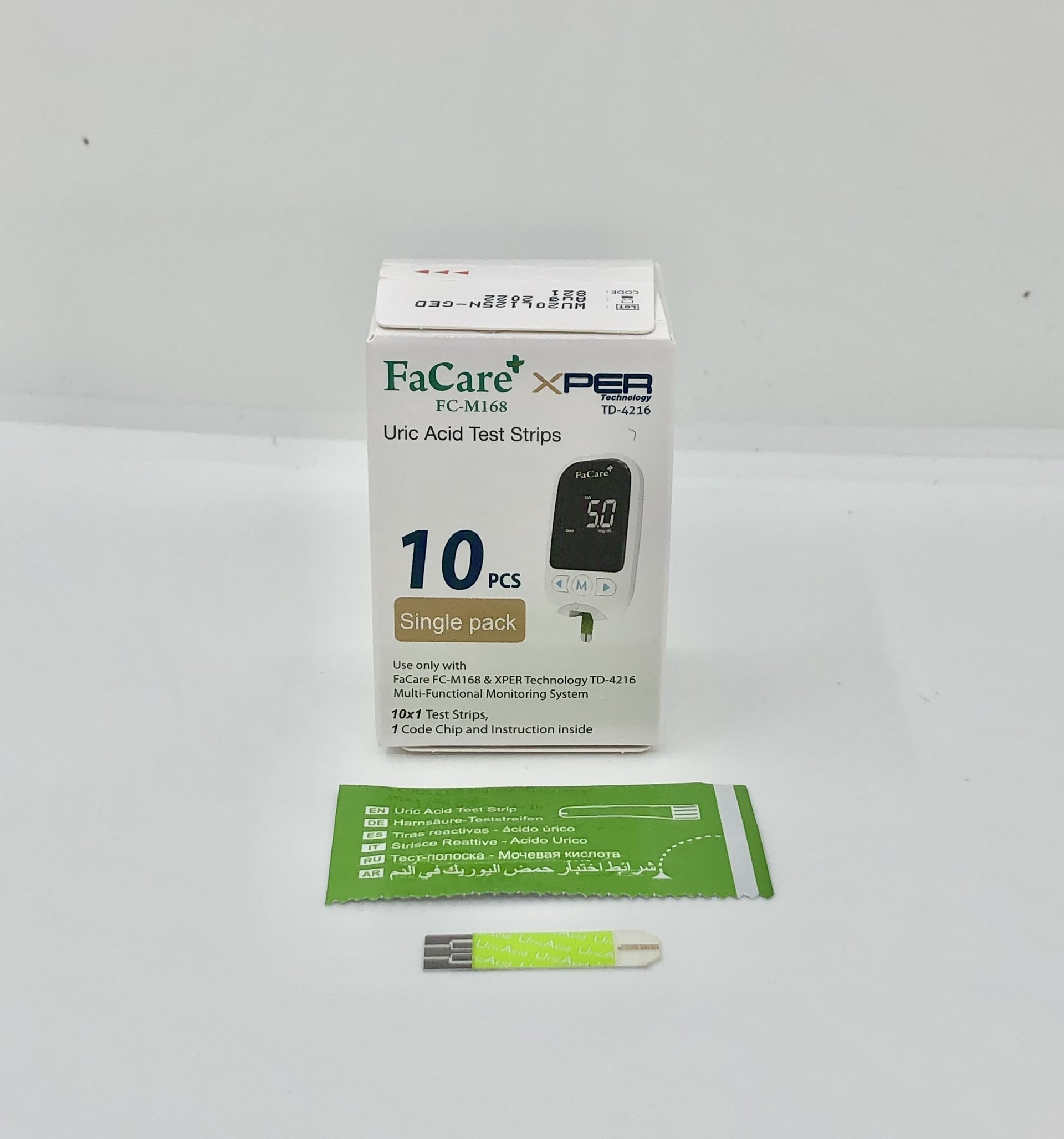 Que thử Axit Uric (gout) dành cho Máy đo Facare 5 trong 1 FC-M168 (TD-4216)