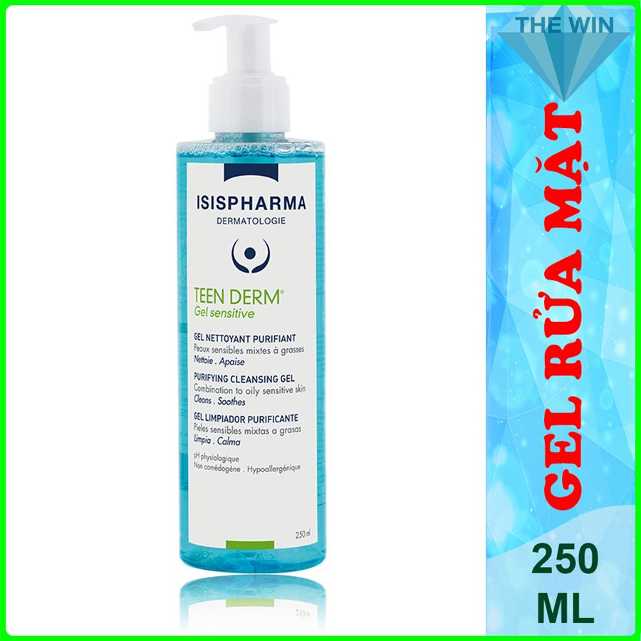 [Hcm]Teenderm Gel 250Ml Sữa Rửa Mặt