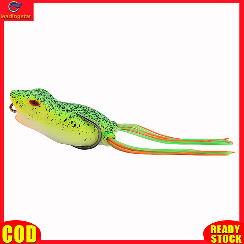 LeadingStar RC Authentic Simulated Frog Bait Topwater Fishing Crankbait Lures Artificial Soft Bait For Bass Perch Walleye Pike Muskfish Carp Roach Trout