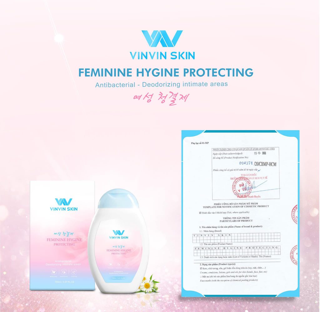 Dung Dịch Vệ Sinh Phụ Nữ (Feminine Hygine Protecting) - Vinvin Skin - 150Ml