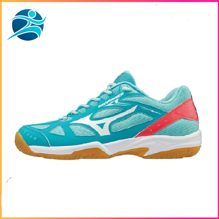 Giầy cầu lông Nam Nữ Mizuno  Sky Blaster 71GA194525 màu xanh ngọc chuẩn size bảo hành 24 tháng chống