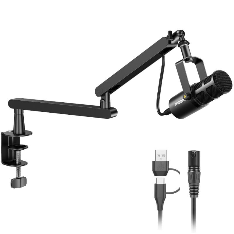 Micro thu âm chuyên nghiệp Maono PD400X micro động được sử dụng cho podcast streaming ghi âm