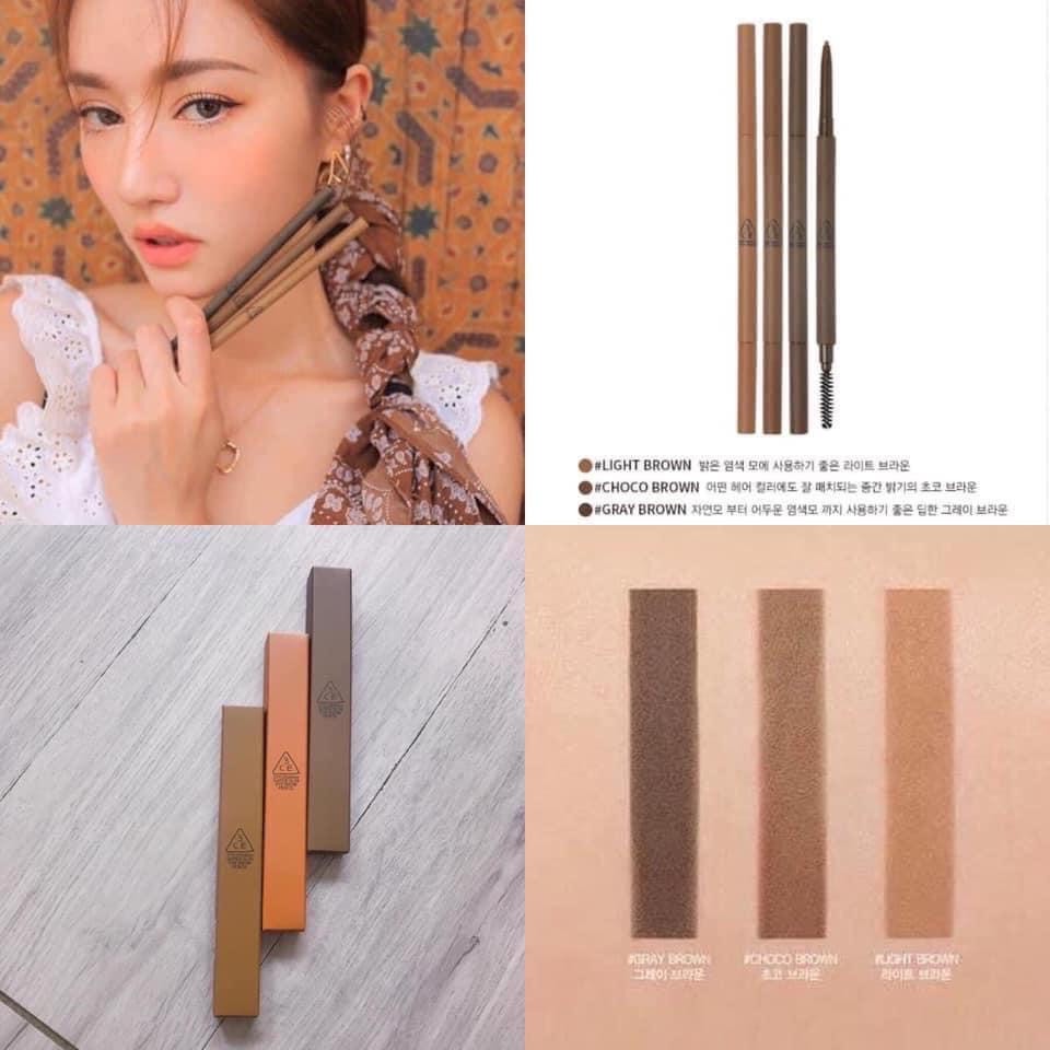 Chì Kẻ Mày 3Ce Super Slim Màu Light Brown