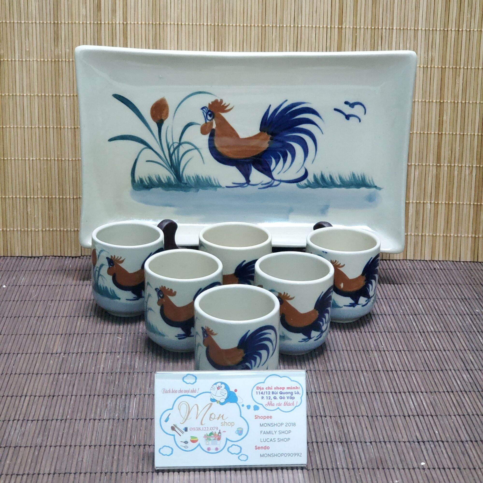 [LIMITED] BỘ ẤM TRÀ CON GÀ THỦ CÔNG CAO CẤP