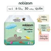 Tã/Bỉm Quần NABIZAM Ultra Thin Nội Địa Hàn Mềm Mại Mỏng Nhẹ Size M32/L30/XL26/2XL22/3XL20 Cho Bé 6-25kg