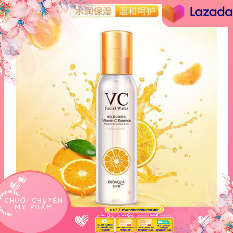 Xịt Khoáng Bioaqua Vc Facial Water Vitamin C Essence 150Ml