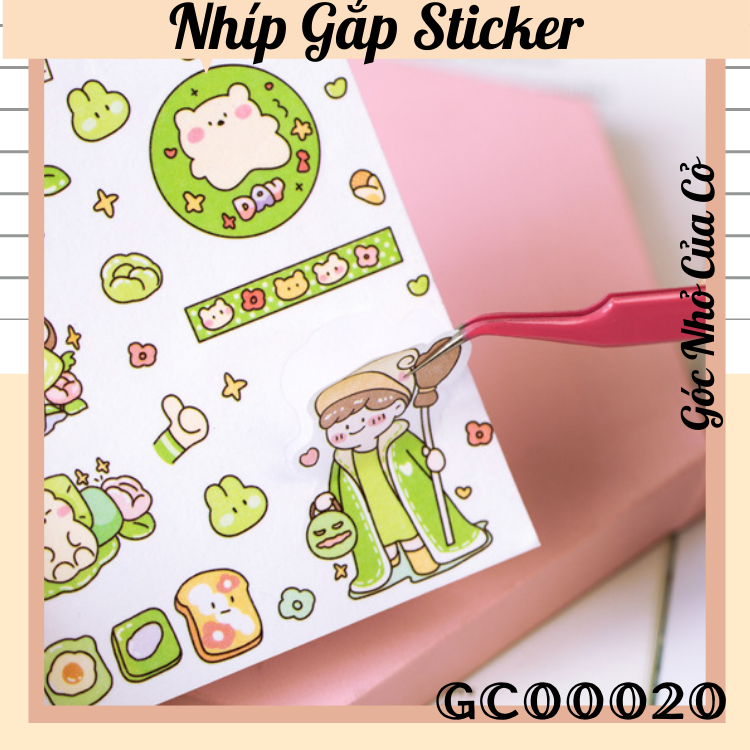 Nhíp Gắp Sticker Tone Màu Pastel Siêu Tiện Lợi