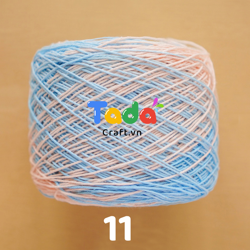 Sợi Cotton Việt Nam 1mm Màu Loang 100gr