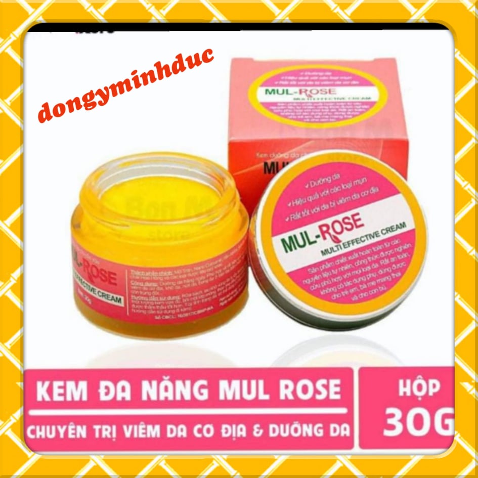 [Hcm]Hot Sale Kem Bôi Da Mul Rose - Kem Bôi Da Đa Năng Dưỡng Và Phục Hồi Da Kem Mul Rose Giảm Viêm Da Cơ Địa Rạn Da Hết Mụn Nứt Gót Chân 30 Gram