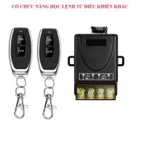 Bộ công tắc điều khiển từ xa bật tắt máy bơm máy rửa xe công suất lớn 30A 220V 100 mét sóng RF 433Mhz xuyên tường hàng CHÍNH HÃNG có chức năng học lệnh
