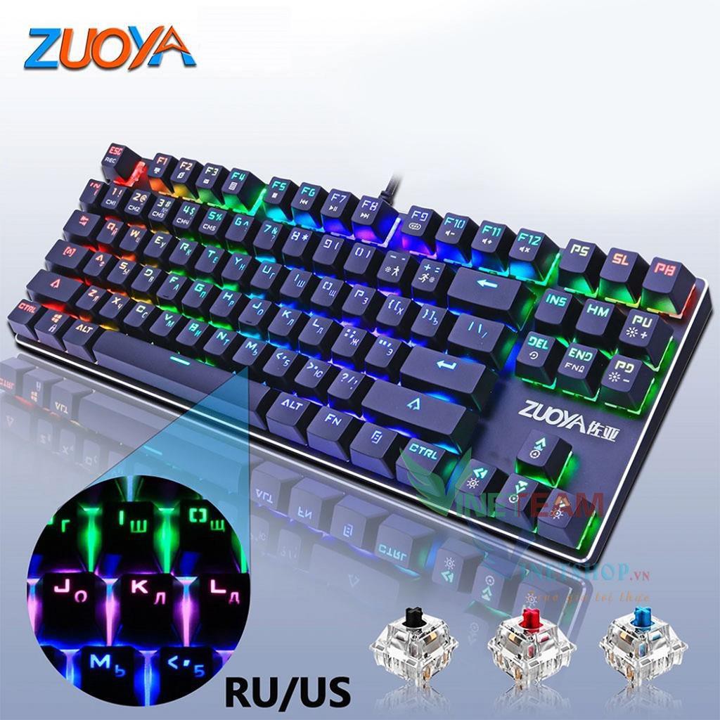 Bàn Phím Cơ Zuoya X51 - Led RGB ( 87 Phím LED RGB Blue/Black Switch ) -dc3663
