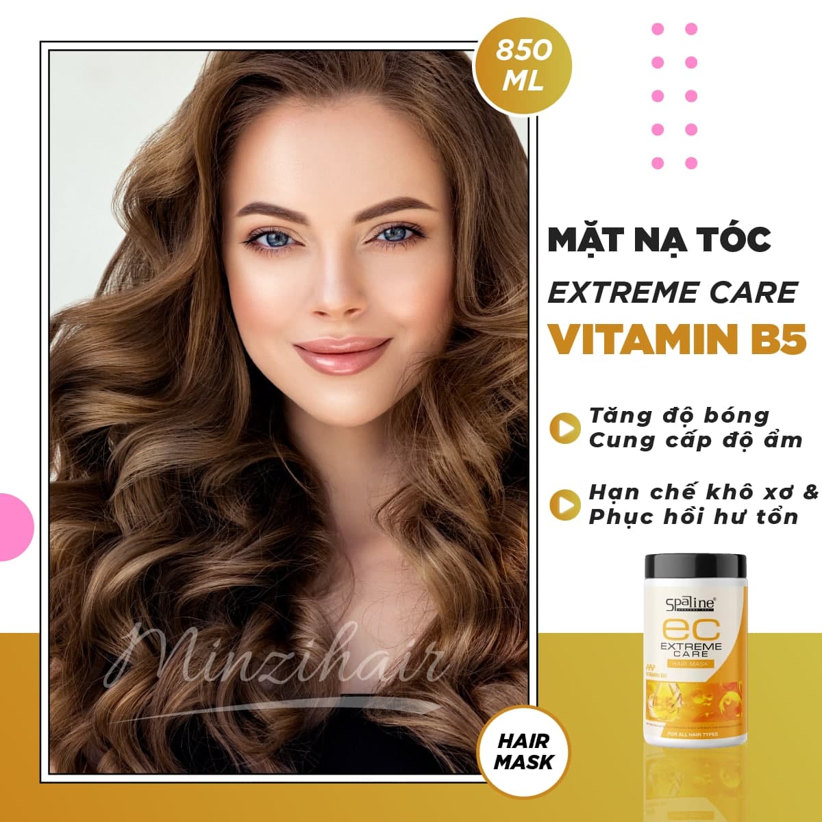 Mặt Nạ Tóc Extreme Care Vitamin B5 - Minzihair