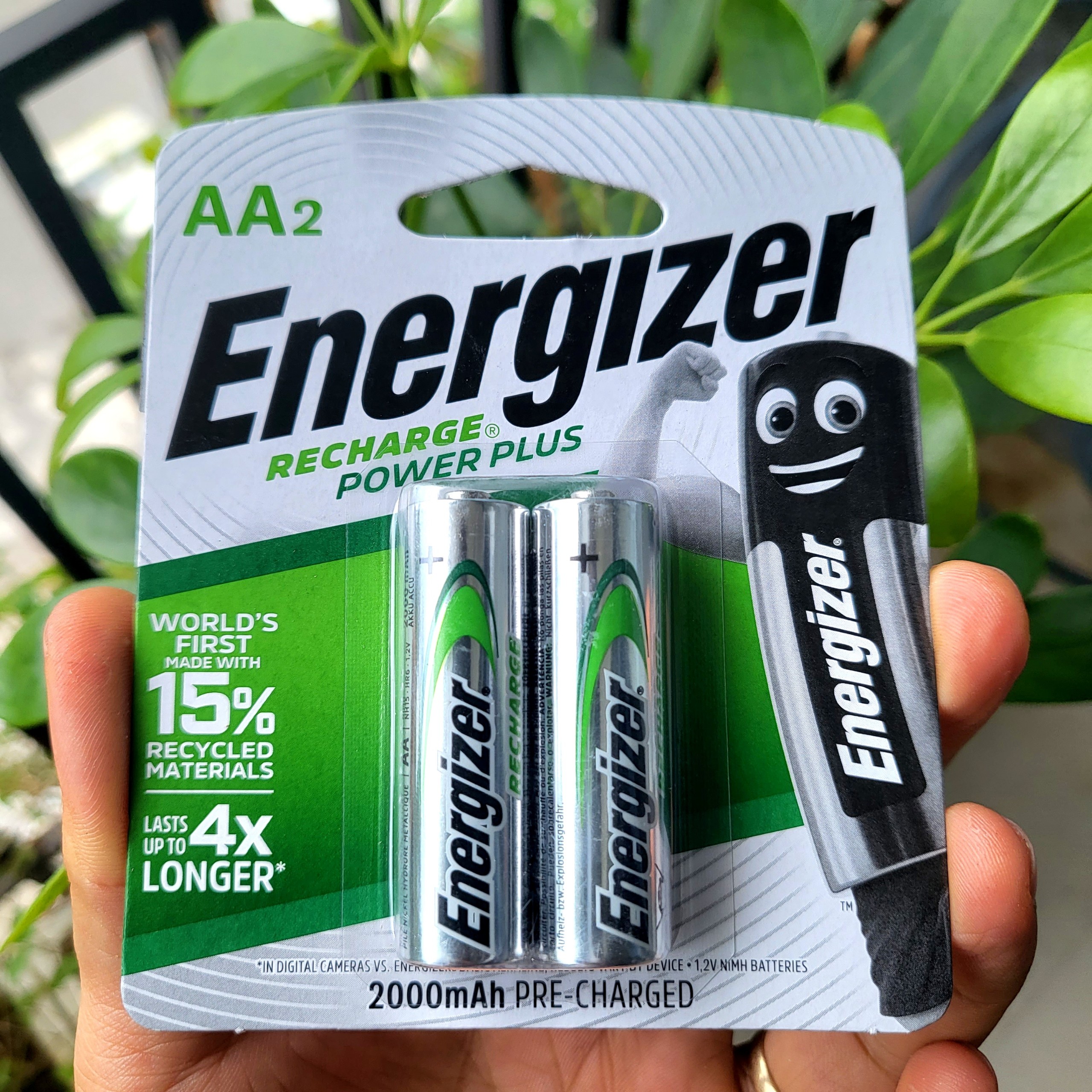 Vỉ 2 viên Pin sạc AA AAA Energizer dung lượng cao đến 2300mAh - Made in Japan Hàng chính hãng DSHK V