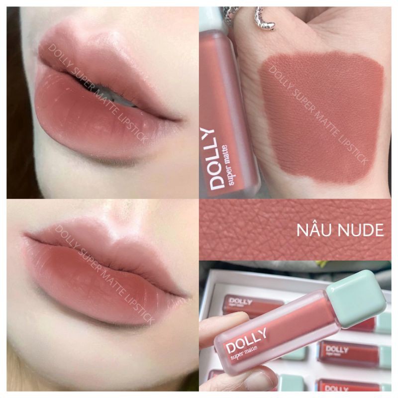 [ 12 Nâu Nude ] Son Dolly Tone Màu Tây Cực Hót Trend Mới 2021