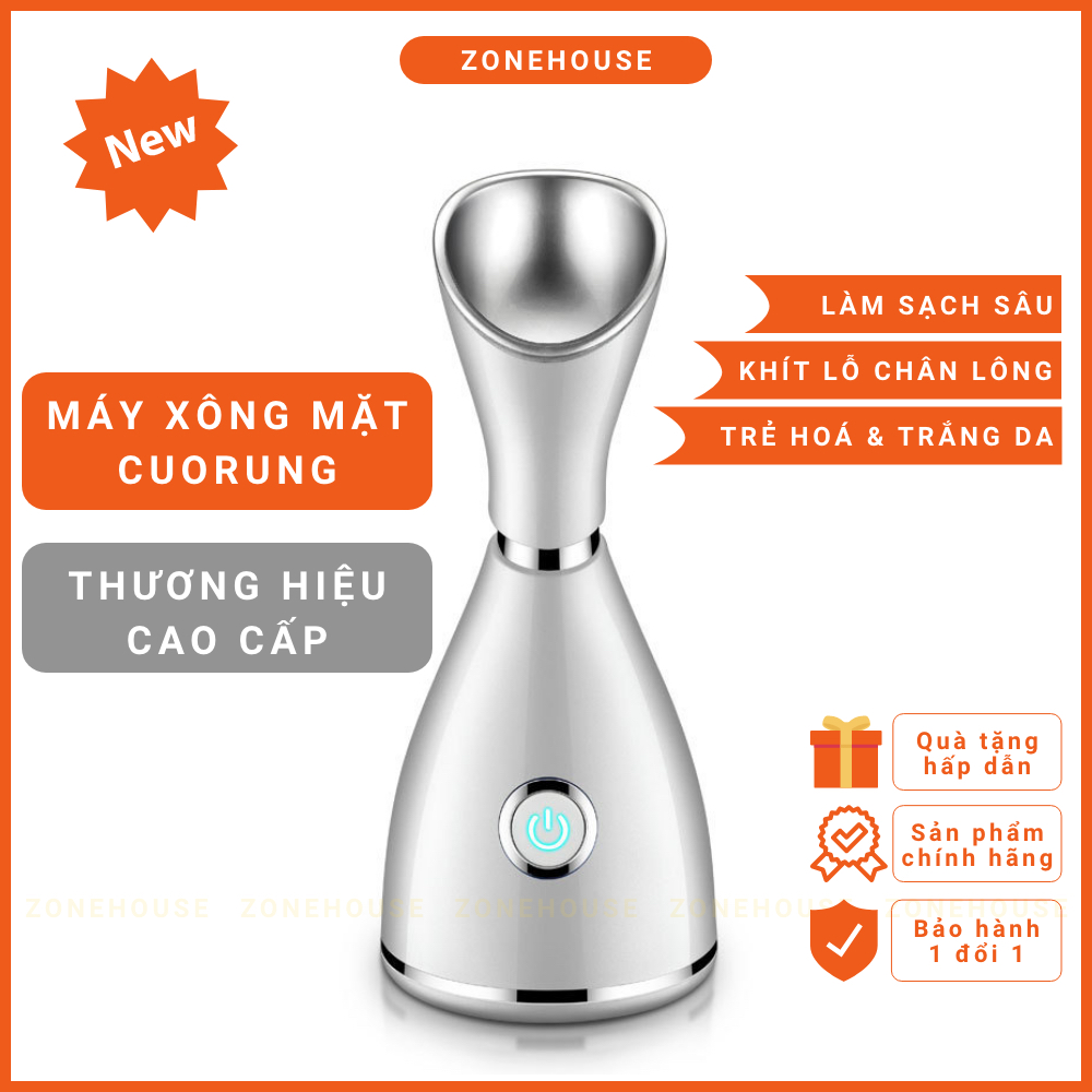 [Cao Cấp] Máy Xông Hơi Mặt Cuorung - Zonehouse Máy Xông Hơi Massage Mặt Cao Cấp Chính Hãng Cuorung