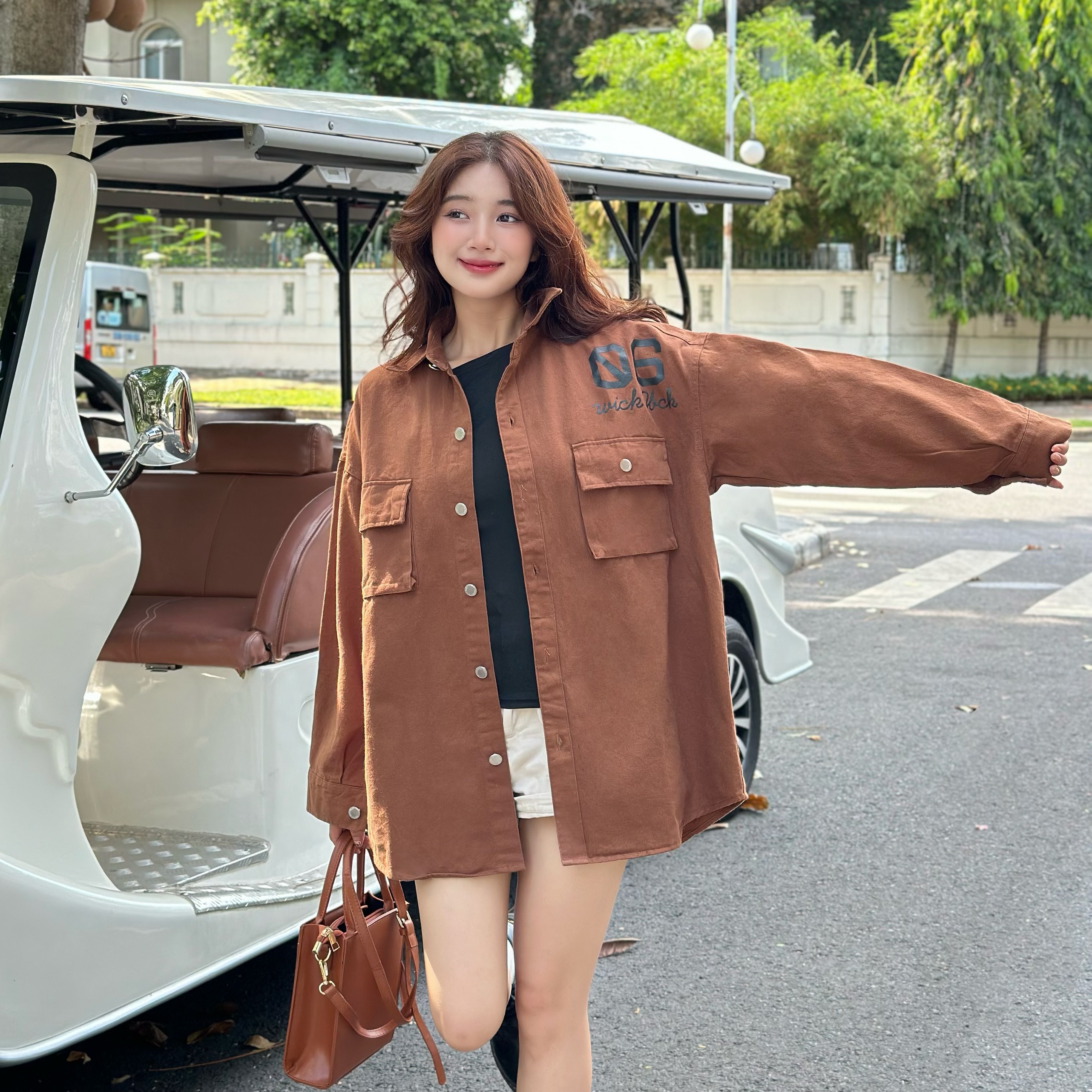 Áo khoác kaki dáng sơ mi Nam Nữ .Áo cặp .ms -154