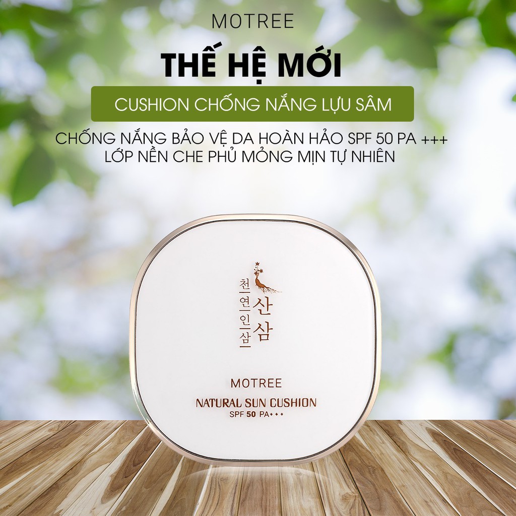 [Hcm]Cúhion Chống Nắng Lựu Sâm Motree 15Gr Spf50+++