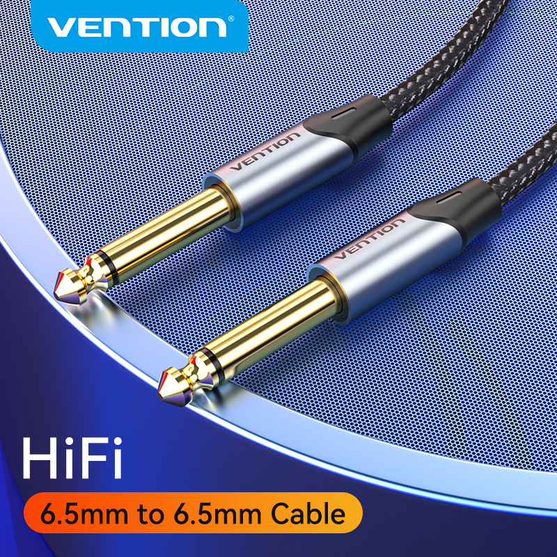 Vention Cáp 6.5mm Âm Thanh Đực Sang Đực 6.5mm Micrô Chất Lượng Âm Thanh HiFi 26AWG cho Microphone El